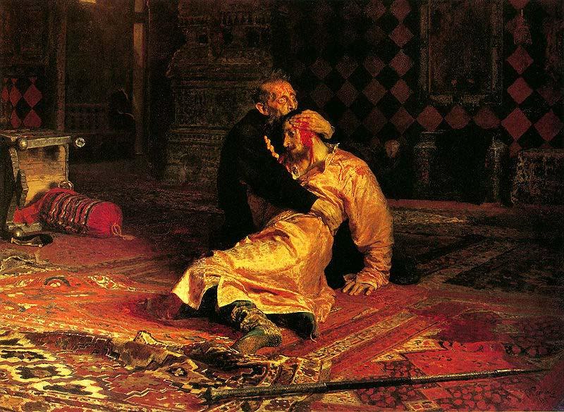 Ilya Repin Ivan the Terrible and his son Ivan on Friday, November 16 Spain oil painting art